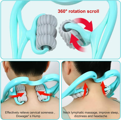 6 Wheel Cervical Neck Massager