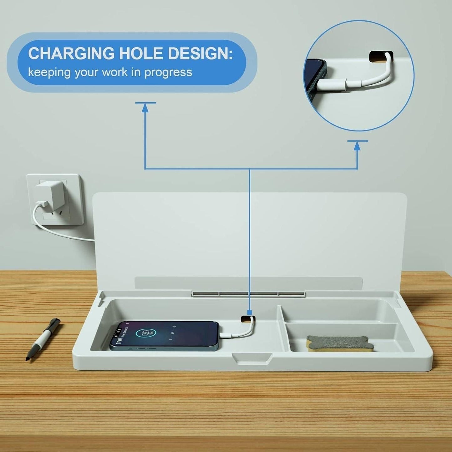 4-in-1 Storage Desk Board