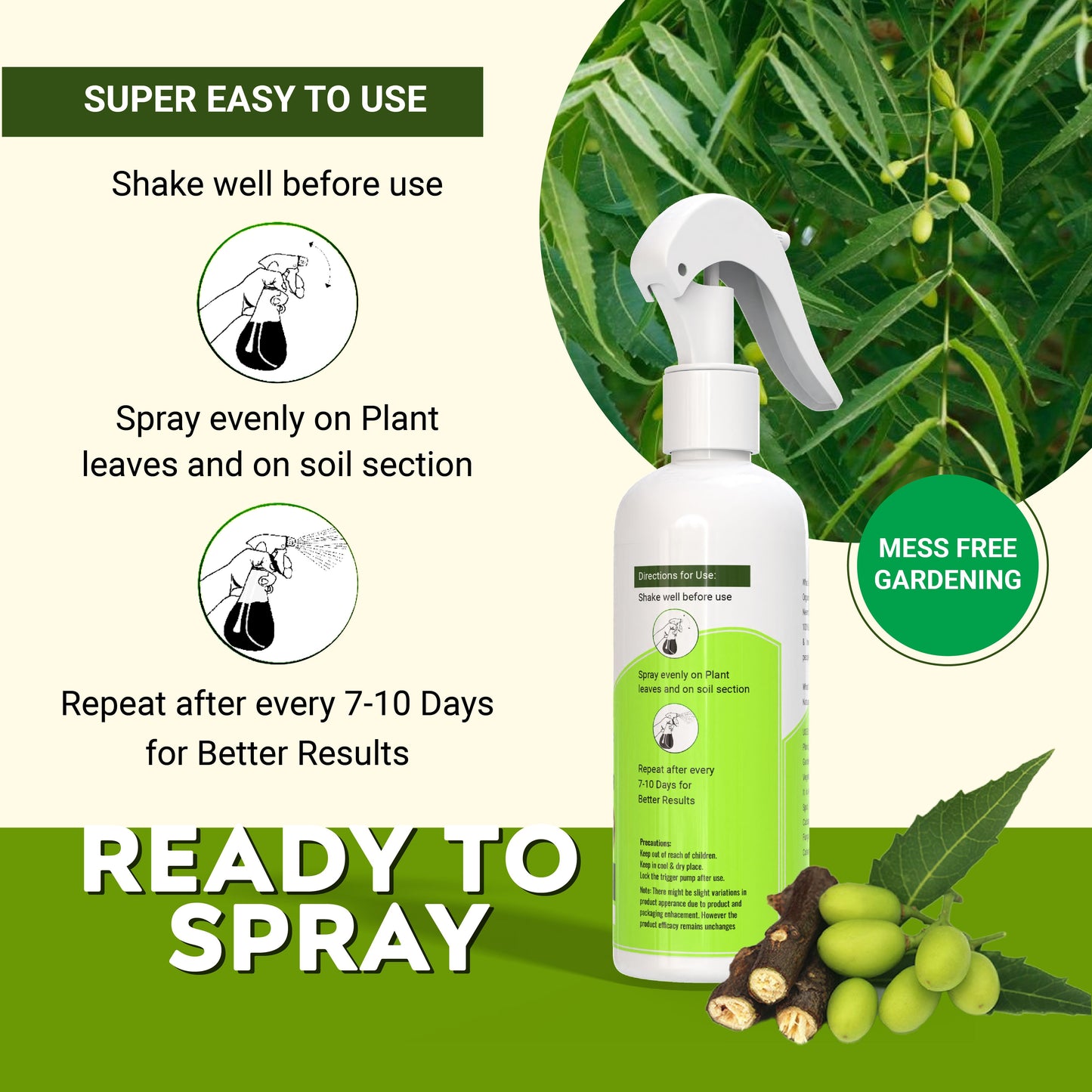 Pure Neem Plant Protection Spray (Pack of 2)